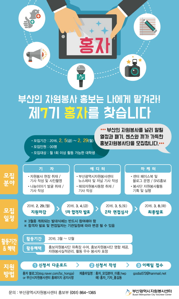download.jpg : 부산시자원봉사센터 홍보자원봉사단 7기를 모집합니다!♡